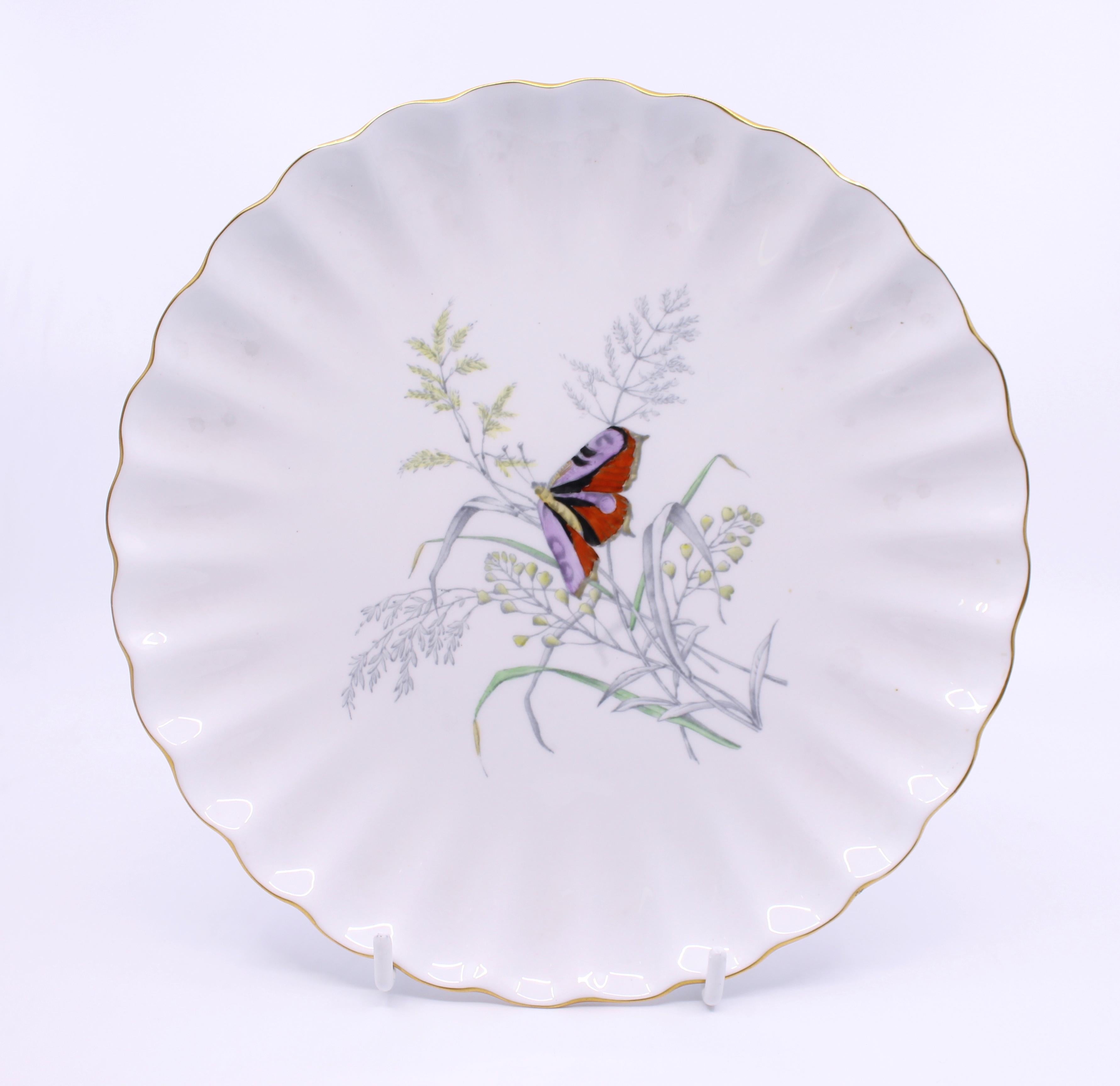 14 Piece Spode Butterfly Pattern Dessert Service, 1954 For Sale 4