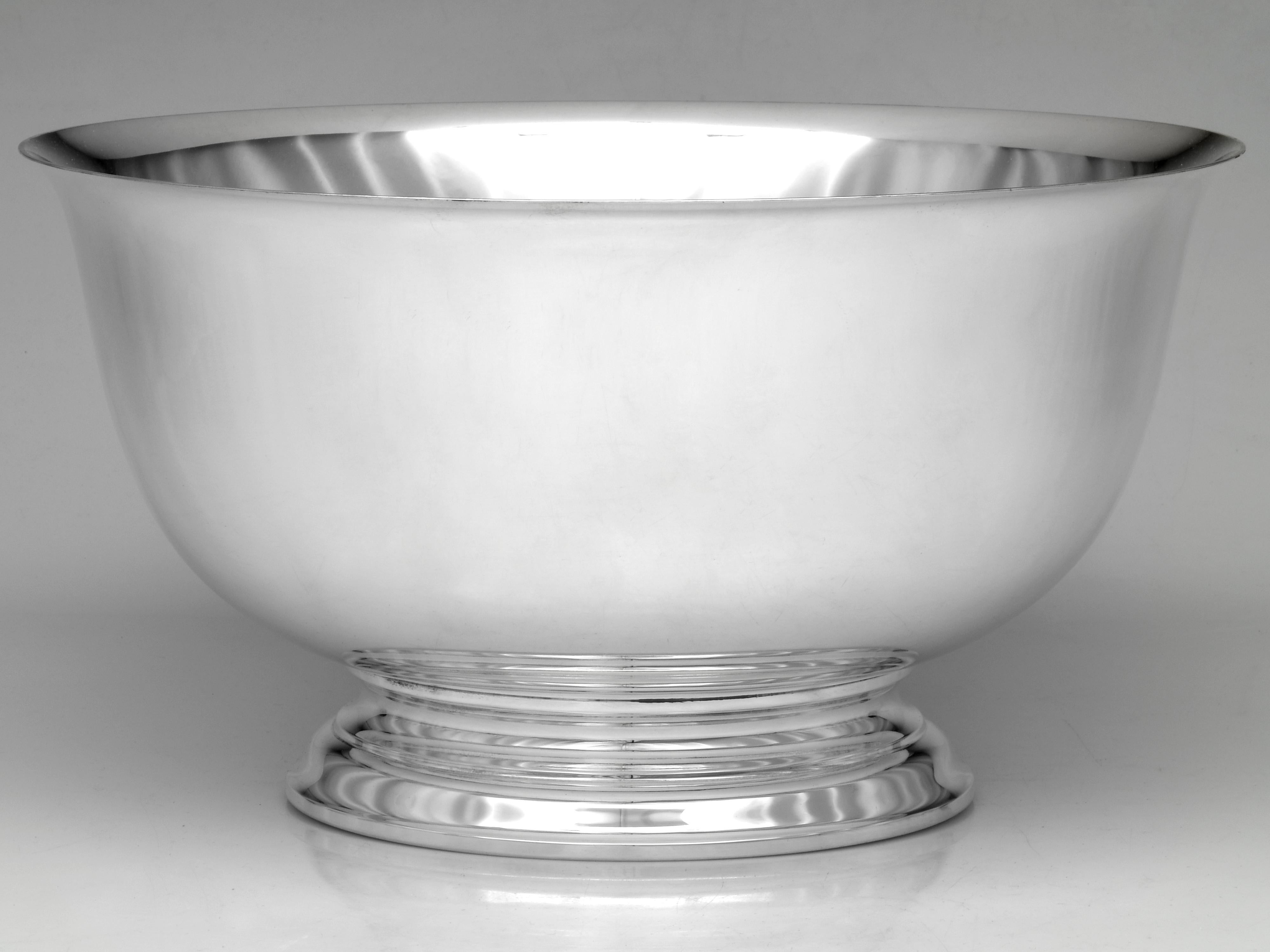 14 Stück Sterling Punch Set Paul Revere - Reproduktion von Gorham Silver (Moderne der Mitte des Jahrhunderts) im Angebot