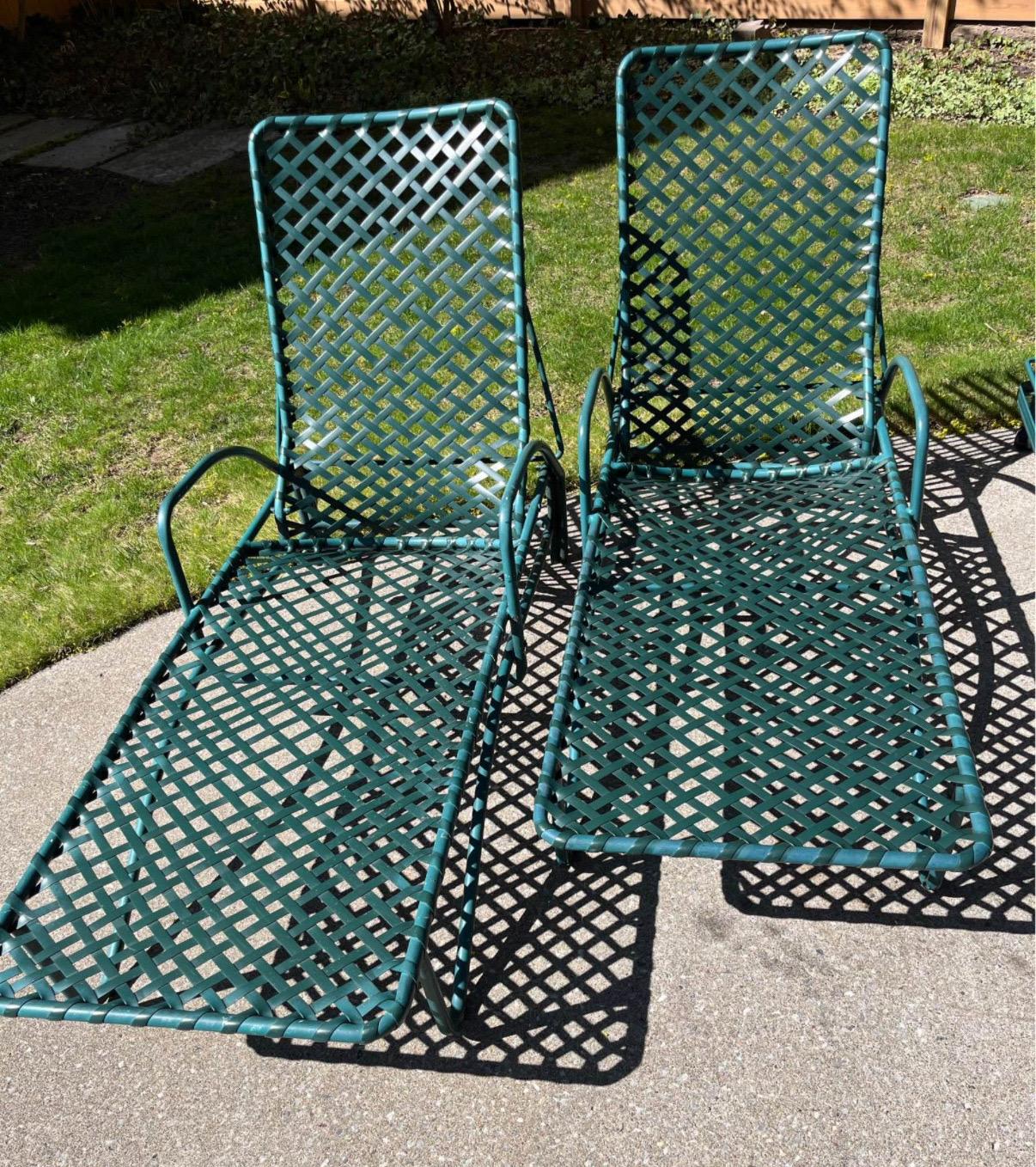 XX secolo Set da Patio Vintage Tamiami 14 pezzi in Greene & Greene & Greene Jordan Tamiami in vendita