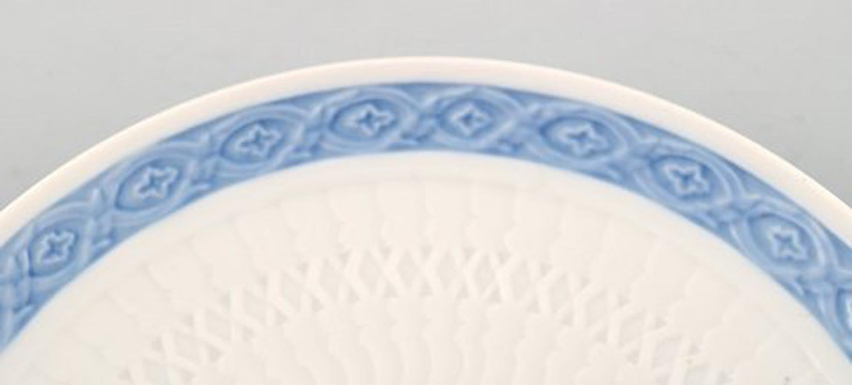 Art Nouveau 14 Pieces, Royal Copenhagen Blue Fan, Cake Plates