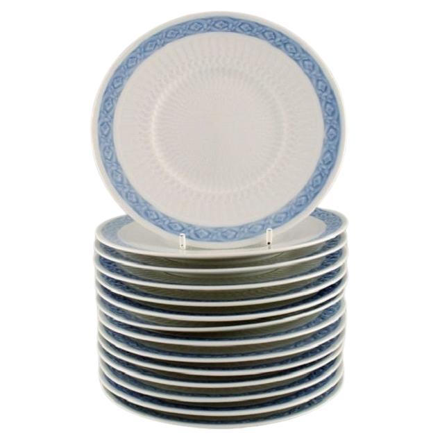 14 Royal Copenhagen Blue Fan Side Plates, 1960s For Sale