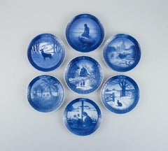 14 Royal Copenhagen Christmas plates from the 1960s / 70s / 80s