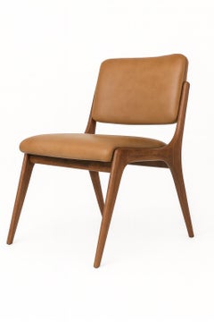 14 Sedie da pranzo scultoree nello stile di Gio Ponti, noce