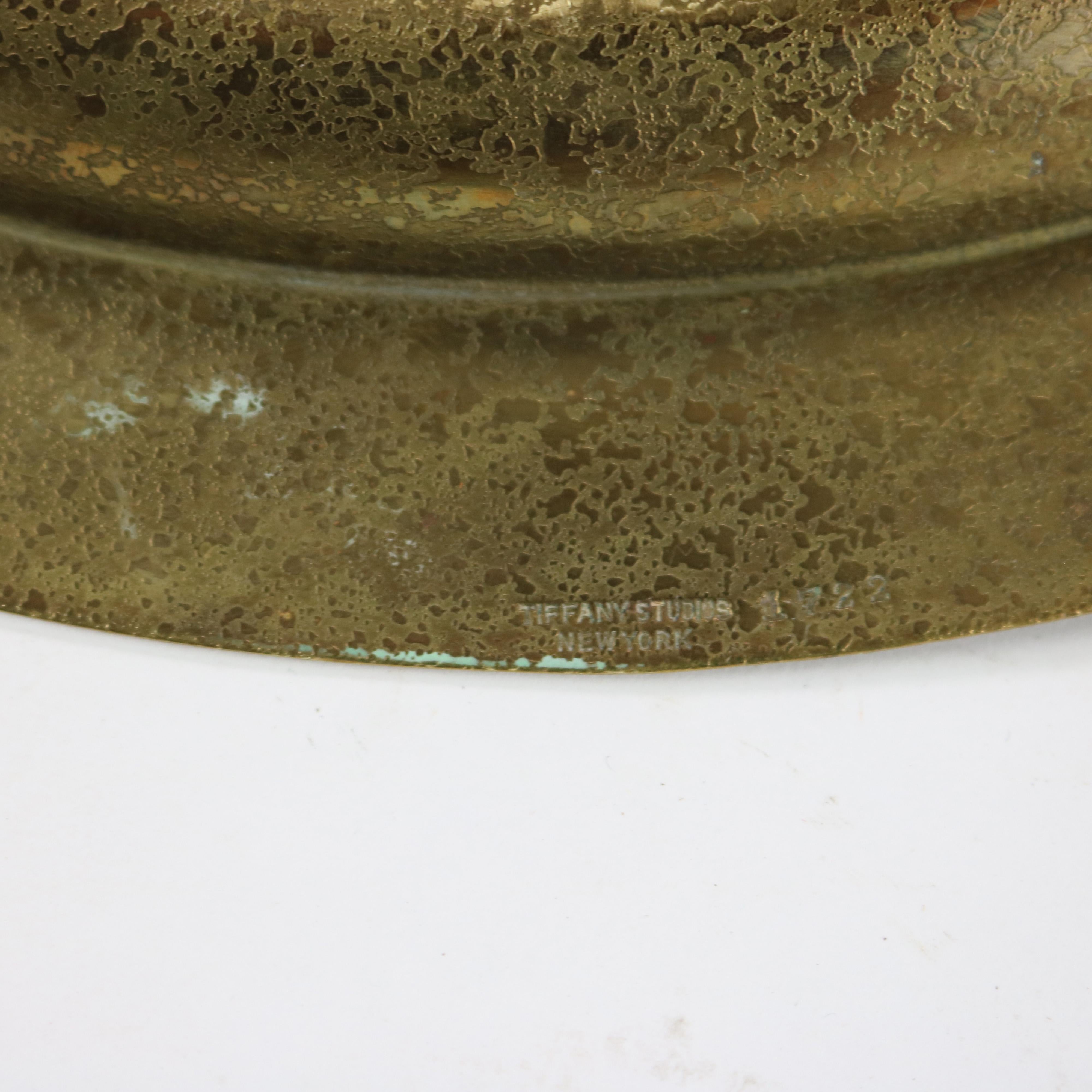 14 Tiffany Studios Dore' Bronze Ladegerät signiert C1920 im Angebot 4