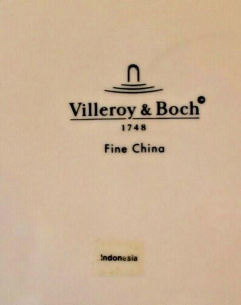 Mid-Century Modern Villeroy & Boch Twist Alea Limone Charger Chop Plates Set of 10 For Sale