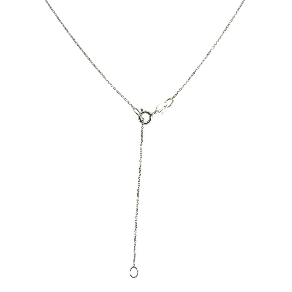 14 White Gold GIA Certified Flawless Diamond Pendant Necklace For Sale 9