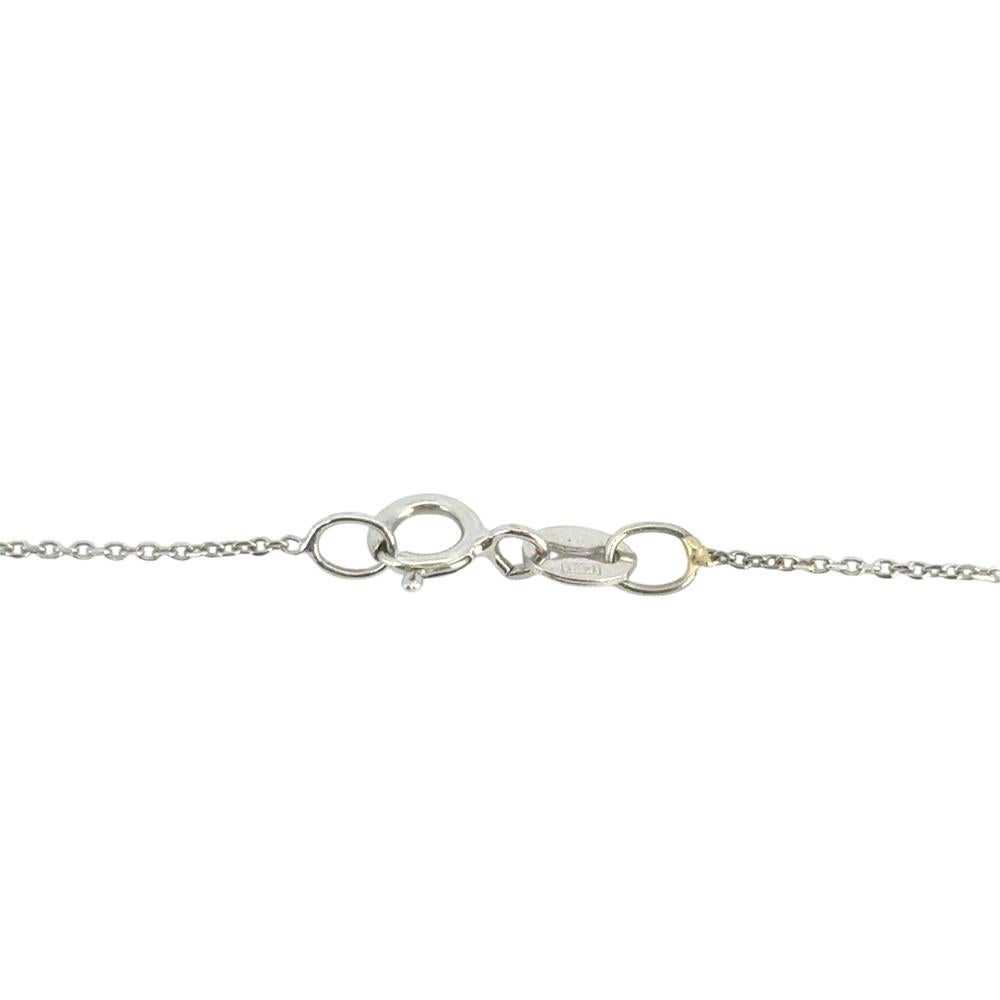 Women's 14 White Gold GIA Certified Flawless Diamond Pendant Necklace For Sale