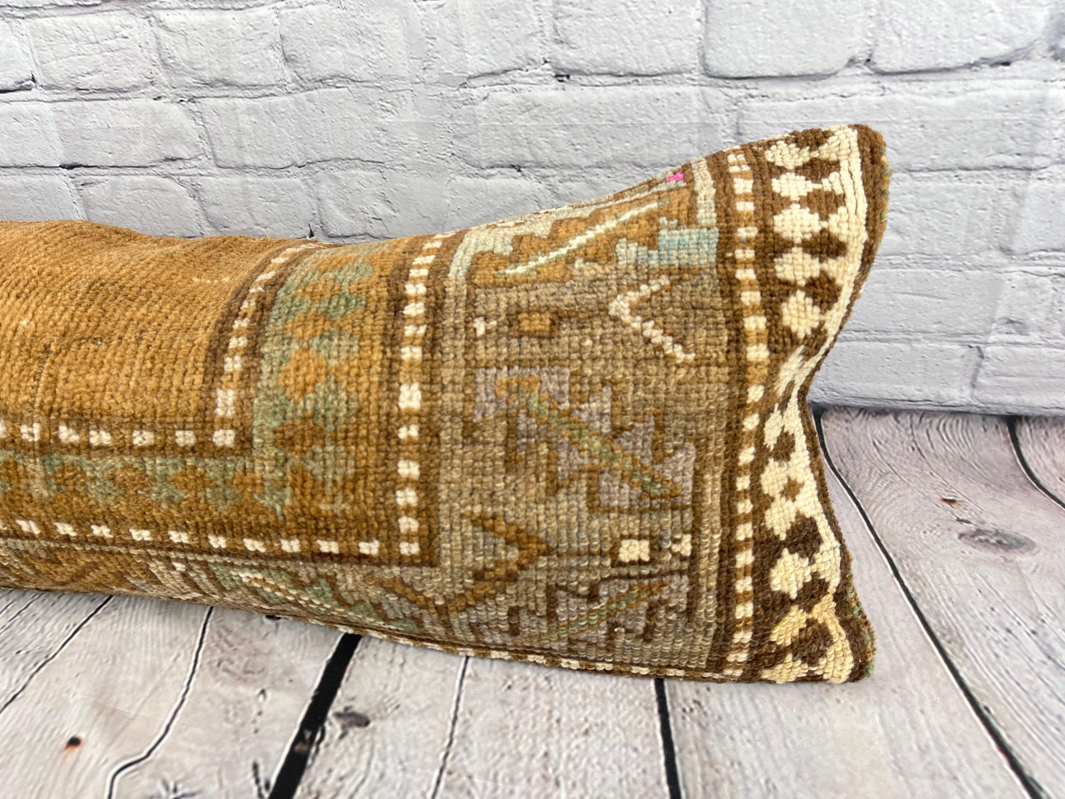 14 x 35 Lumbar Alfombra Kilim Anatolia Acogedora Almohada Turca Funda de Cojín #7832 Turco