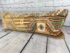 14 x 35 Lumbar Rug Pillow Anatolian Jewel Turkish Pillow Cushion Cover #7595