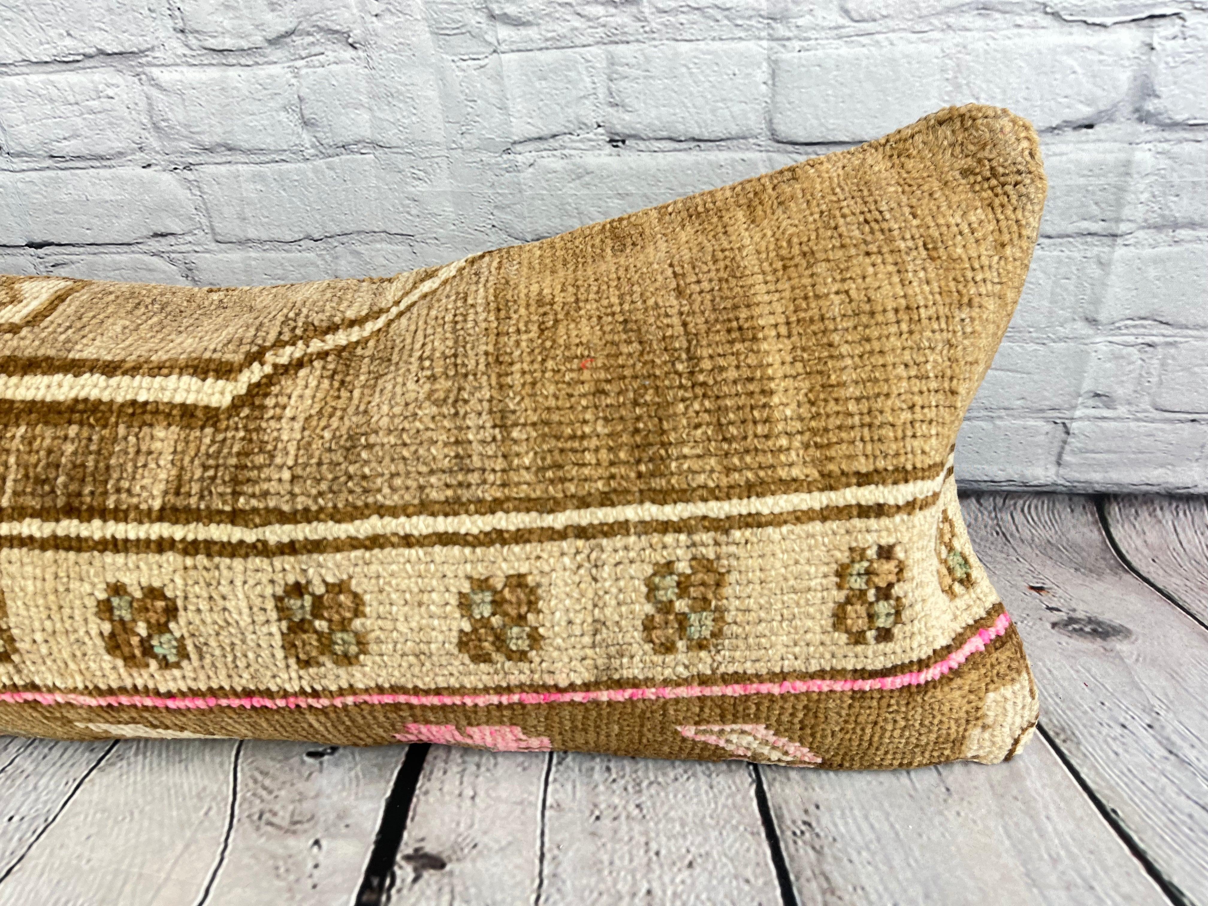 14 x 35 Lendenteppich Kissen Horizon Haven Türkisches Kissen Cushion Deckel #7819 (Handgeknüpft) im Angebot
