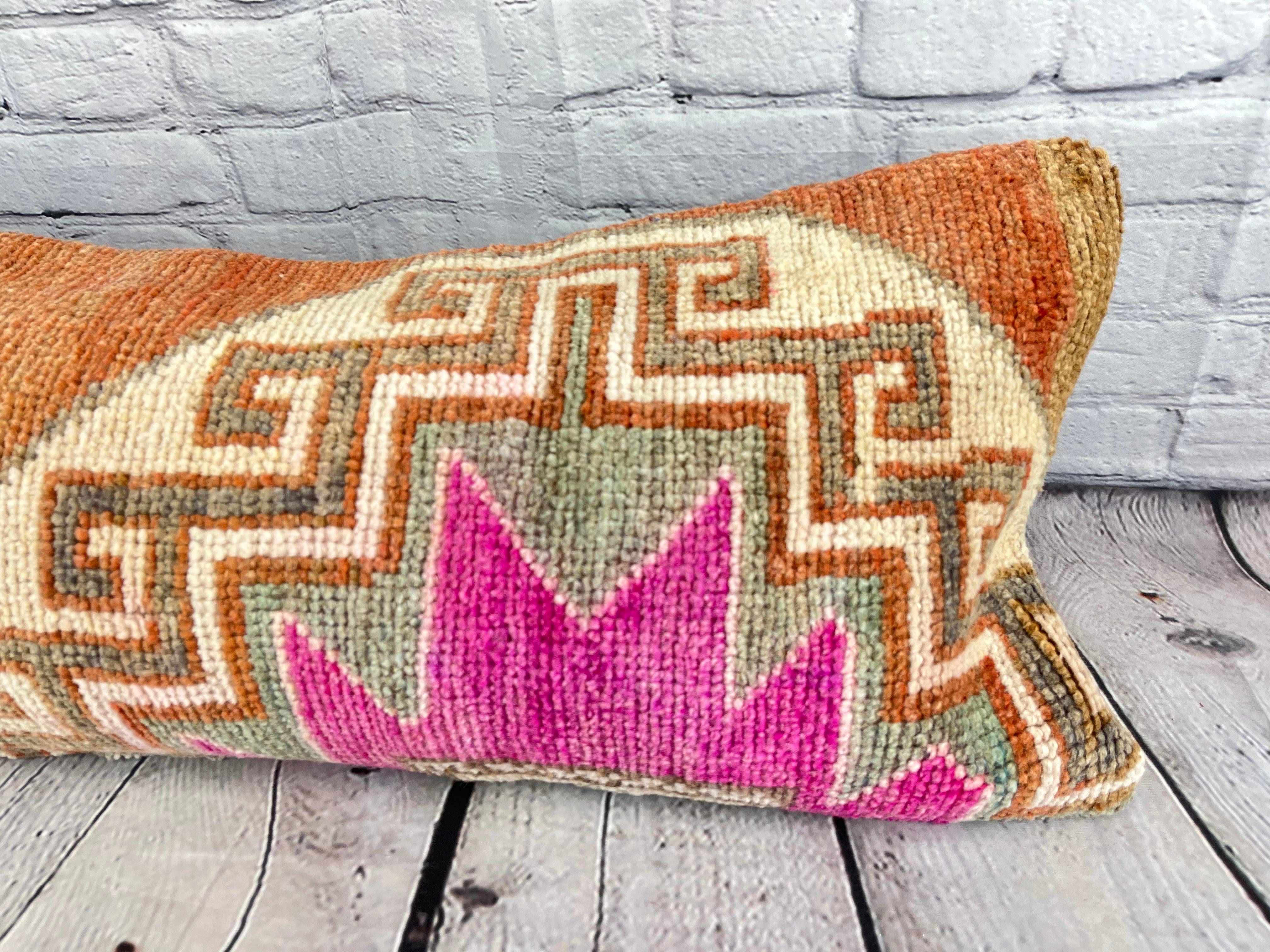 14 x 35 Lendenteppich Kissen Luxe Eck türkisches Kissen Cushion Cover #7586 (Türkisch) im Angebot