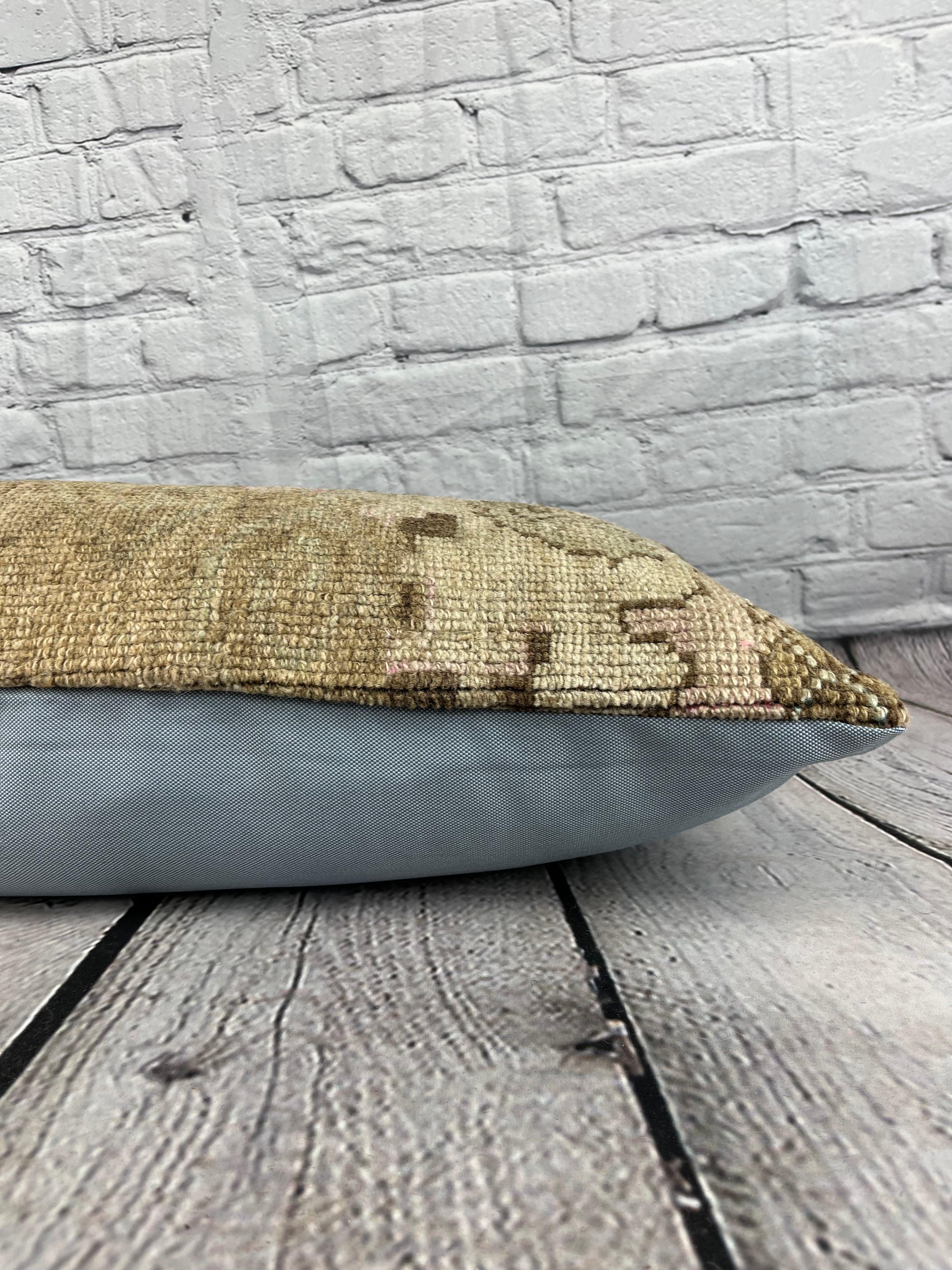 Noué à la main 14 x 35 Coussin lombaire Ottoman Majesty Turkish Pillow Cushion Cover #7582 en vente