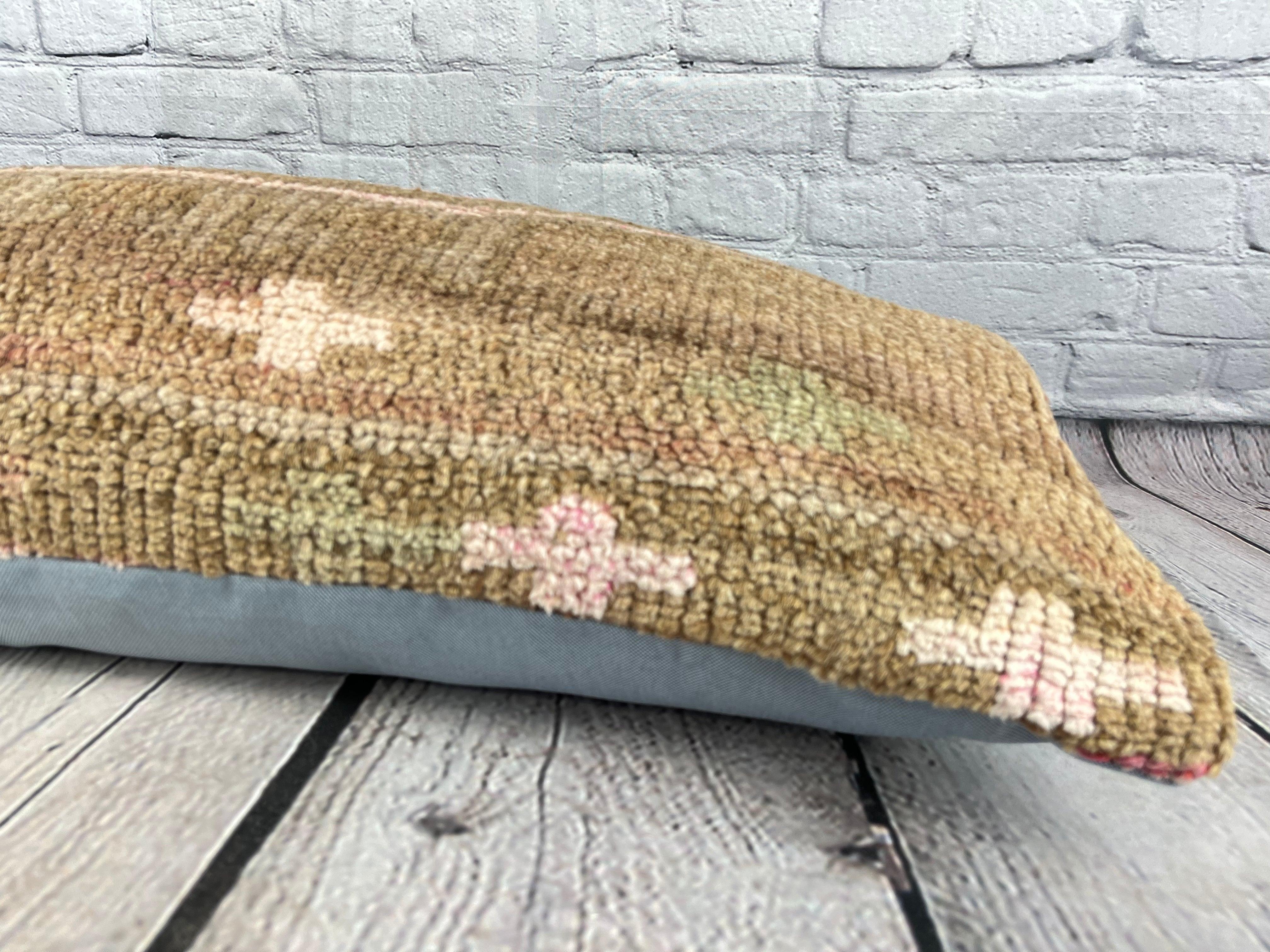 14 x 35 Almohada lumbar Almohada turca Radiance Retreat Funda de cojín #7592 Anudado a mano en venta