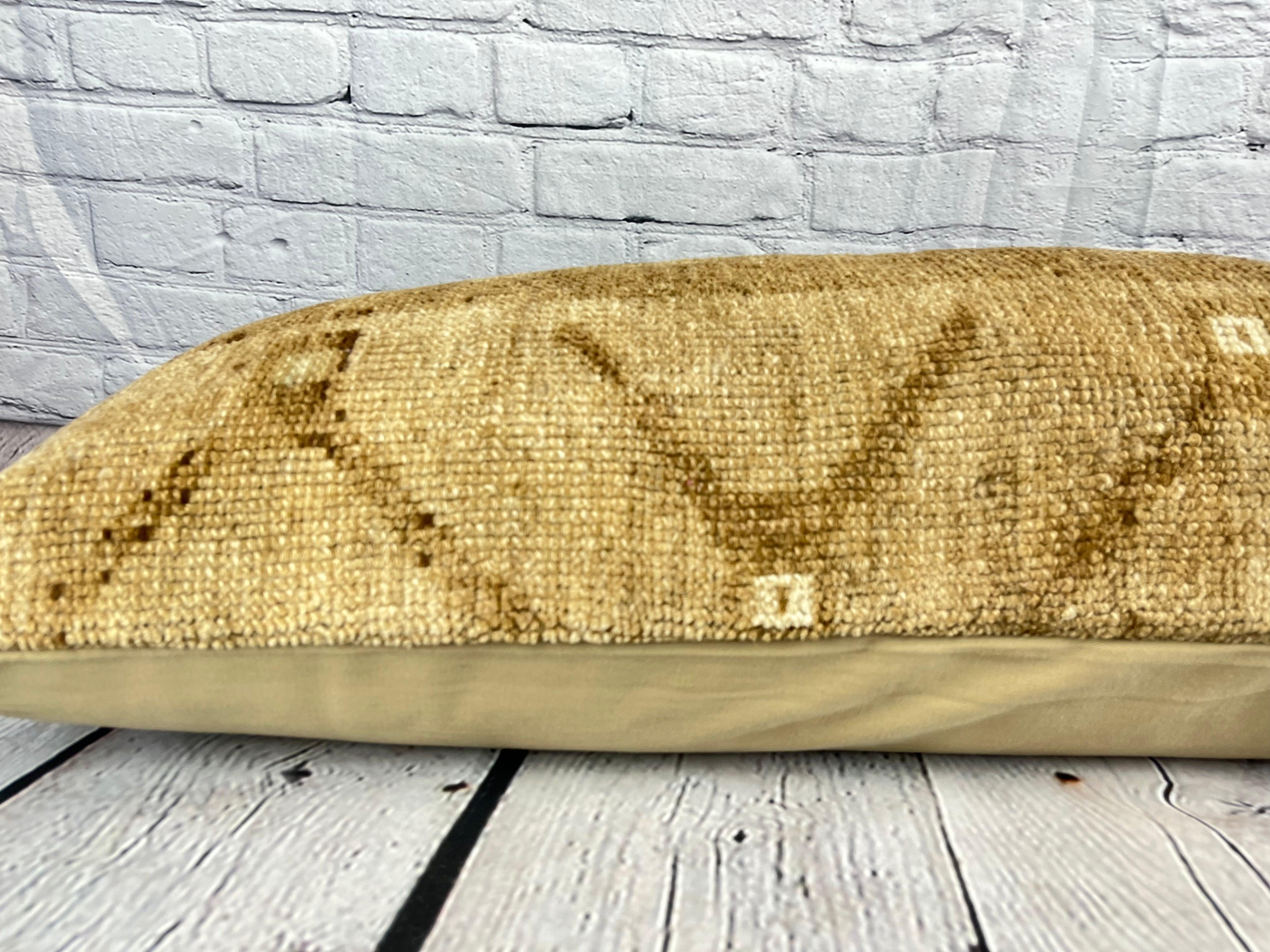 14 x 35 Lumbar Rug Pillow Serenade Oasis Turkish Pillow Cushion Cover #7822 In New Condition For Sale In Houston, TX