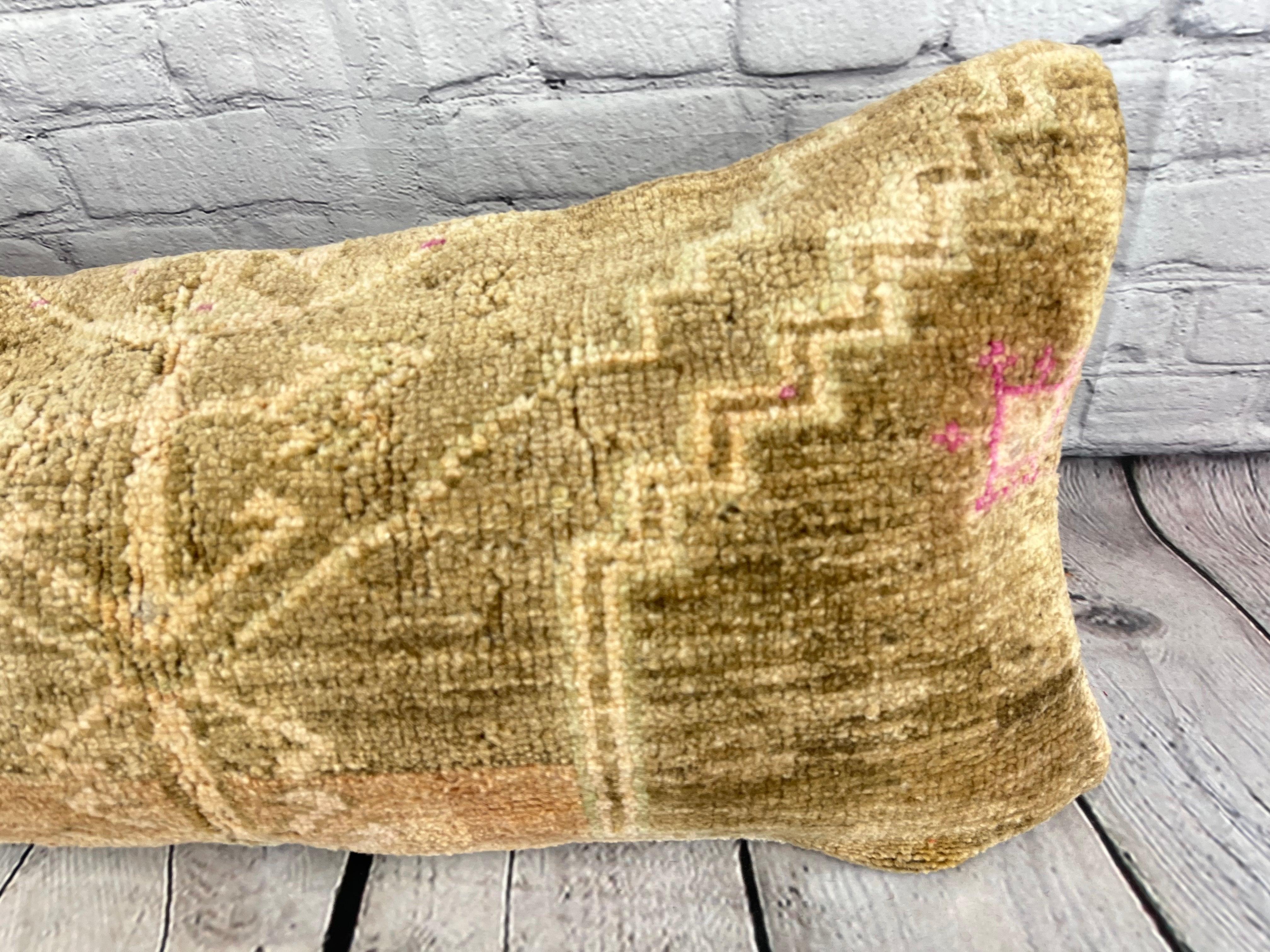 Turco 14 x 35 Cuscino per tappeto lombare Sultanate Bliss Cuscino turco Copricuscino #7816 in vendita