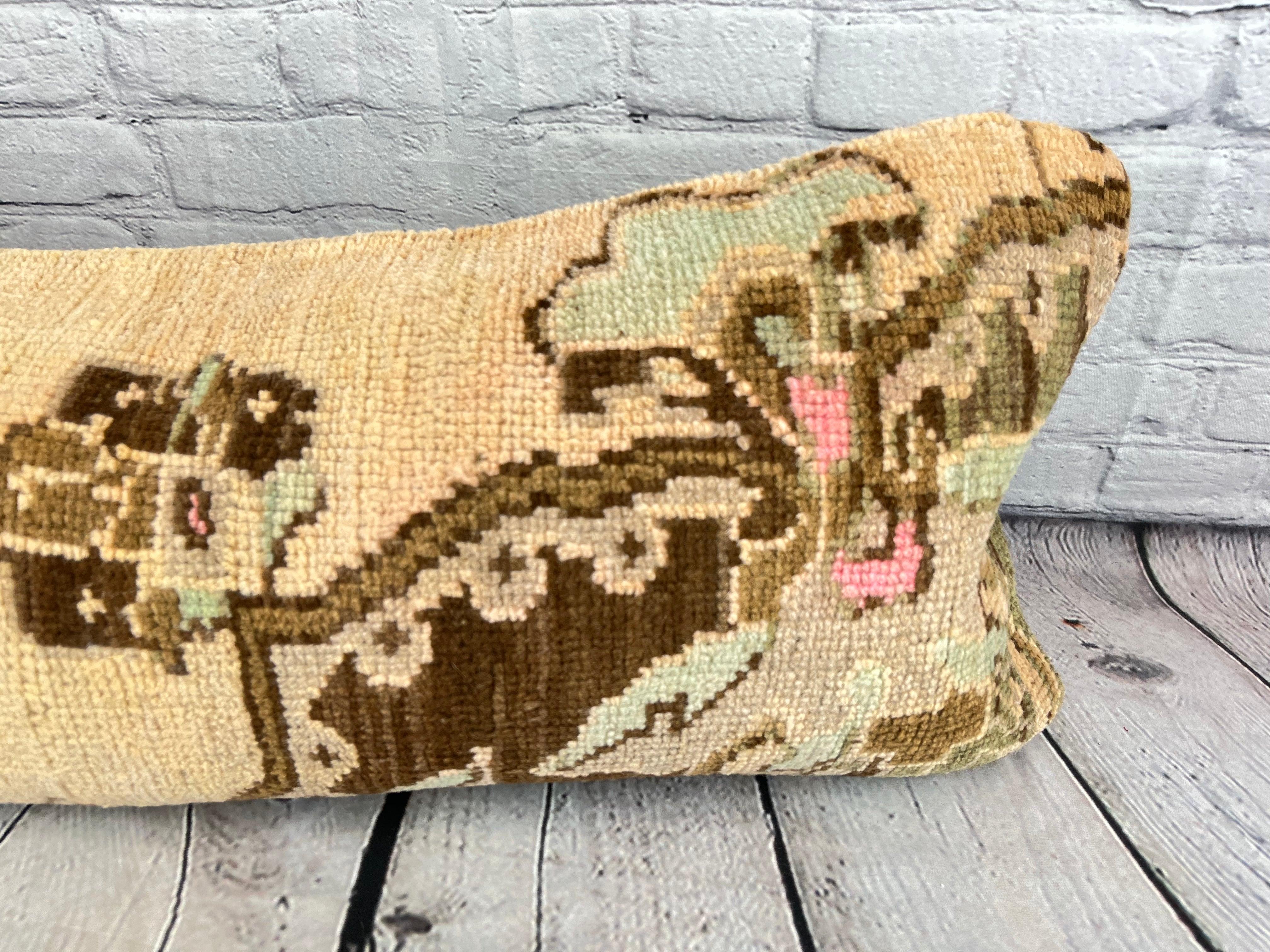 Turco 14 x 35 cuscino tappeto lombare Topkapi Tranquil Turkish Pillow Cushion Cover #7827 in vendita