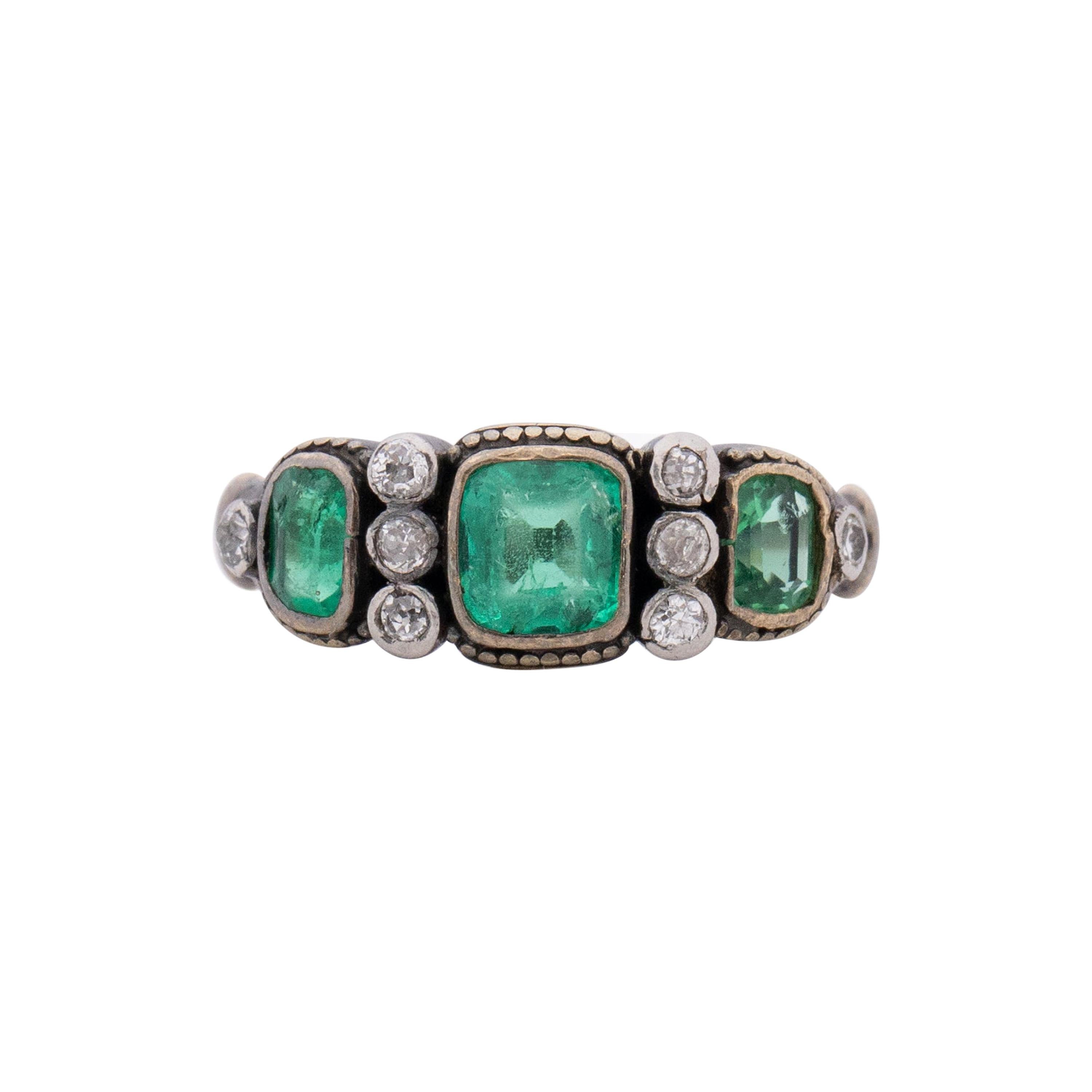 1.40 Carat Art Deco Diamond Platinum Engagement Ring For Sale