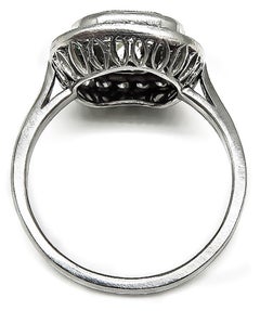 1.40 Carat Diamond Emerald Target Ring