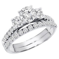 1.40 Carat Diamond Engagement Ring Set