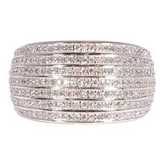 Anillo de oro blanco con diamantes de 1,40 quilates de NDI