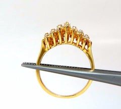 1.40 Carat Diamonds Raised Cathedral Ring 14 Karat