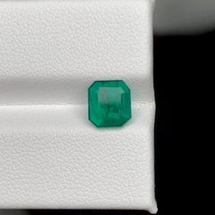 1.40 Carat Loose Natural Loose Emerald Stone Asscher Cut Gemstone From Pakistan