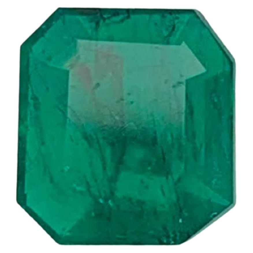 1.40 Carat Loose Natural Loose Emerald Stone Asscher Cut Gemstone From Pakistan