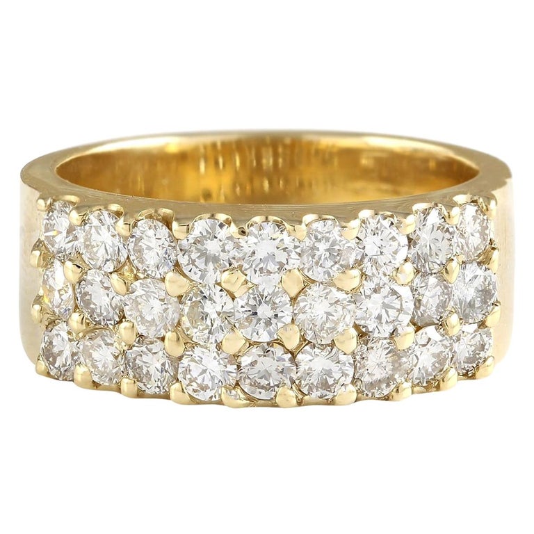 1.40 Carat Natural Diamond 18 Karat Yellow Gold Ring For Sale (Free ...