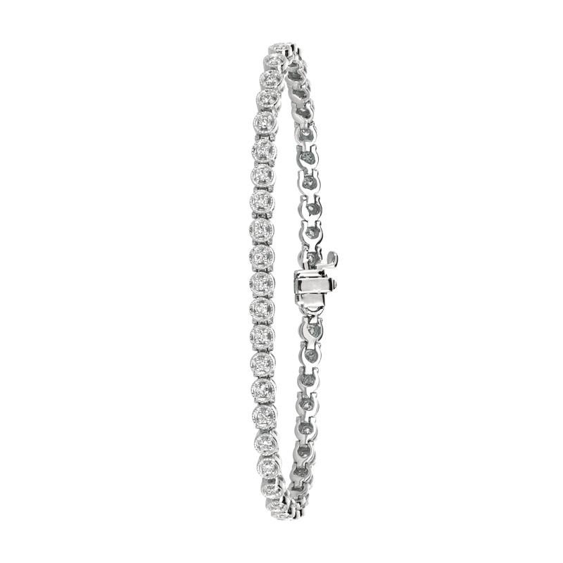 1.40 Carat Natural Diamond Bezel Tennis Bracelet G SI 14K White Gold

100% Natural Diamonds, Not Enhanced in any way Round Cut Diamond Bracelet
1.40CT
G-H
SI
14K White Gold, Bezel and Pave Style, 11.70 grams
7 inches in length, 1/8 inch in width
44