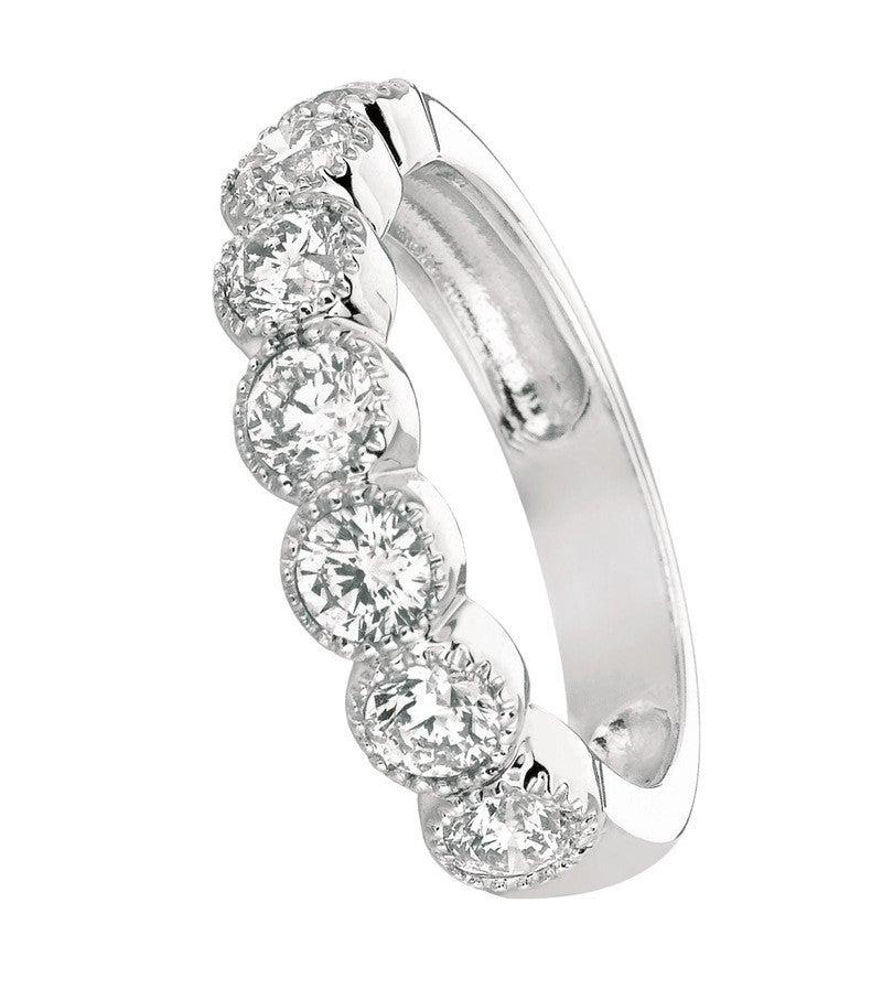 For Sale:  1.40 Carat Natural Diamond Ring G SI 14 Karat White Gold 3