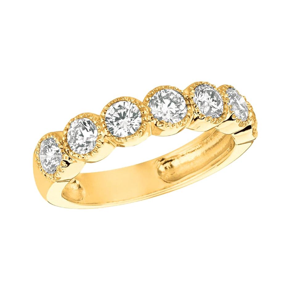 For Sale:  1.40 Carat Natural Diamond Ring G SI 14 Karat Yellow Gold