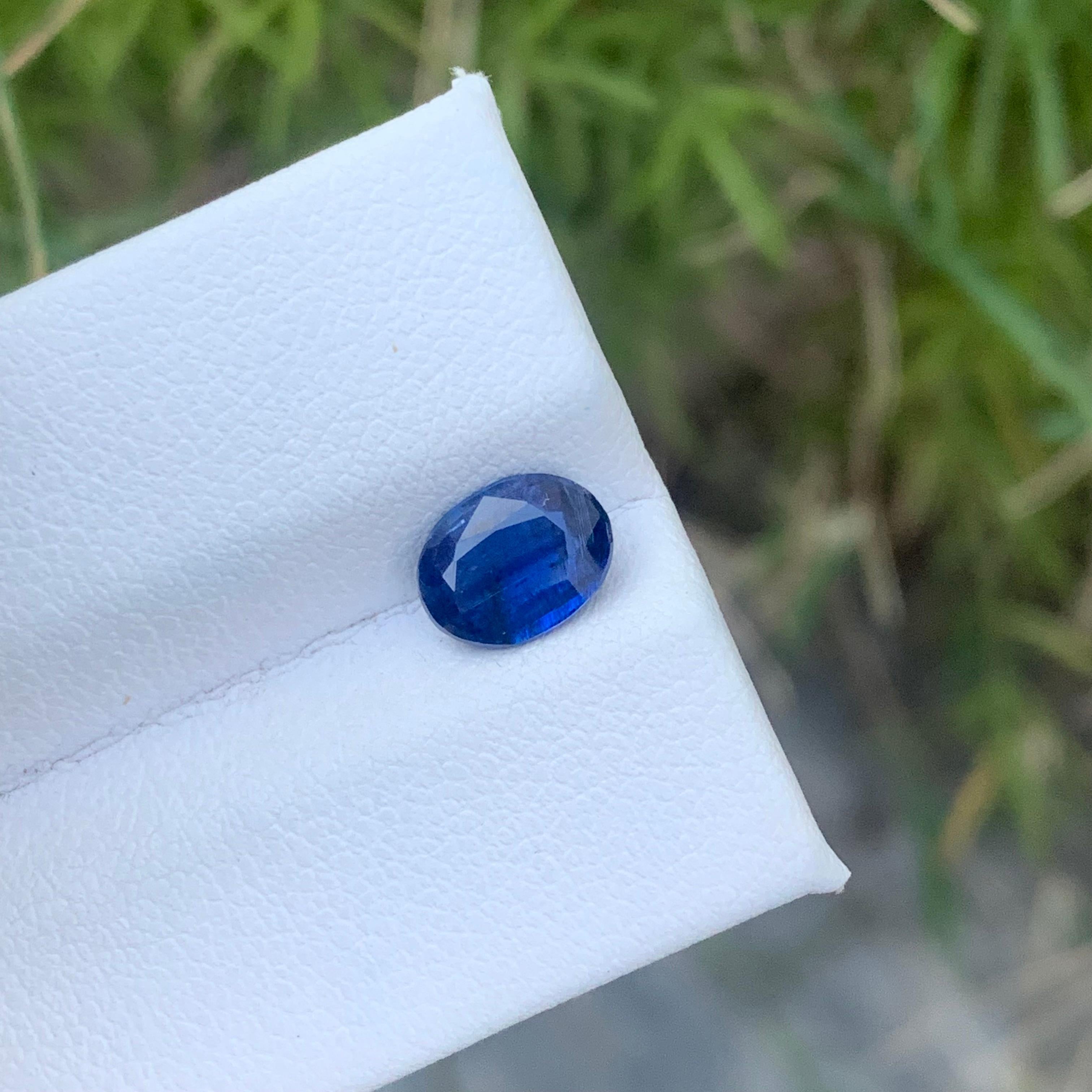 Arts and Crafts 1.40 Carat Natural Loose Blue Kyanite Ring Gemstone