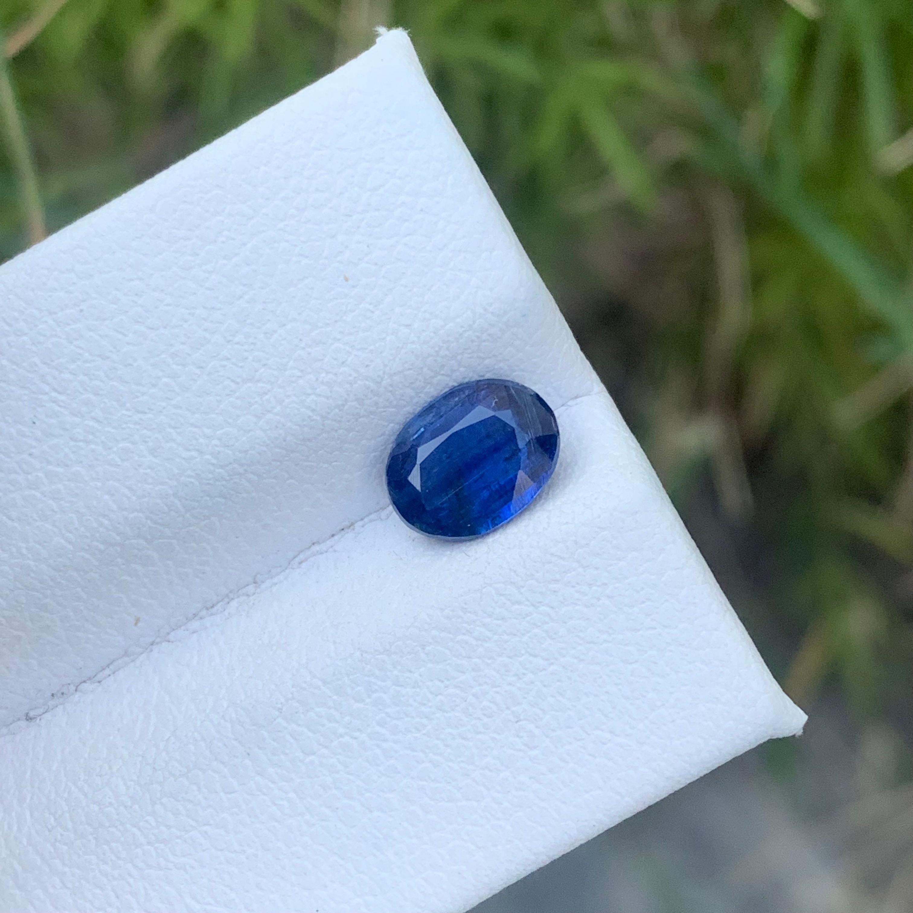 Cushion Cut 1.40 Carat Natural Loose Blue Kyanite Ring Gemstone