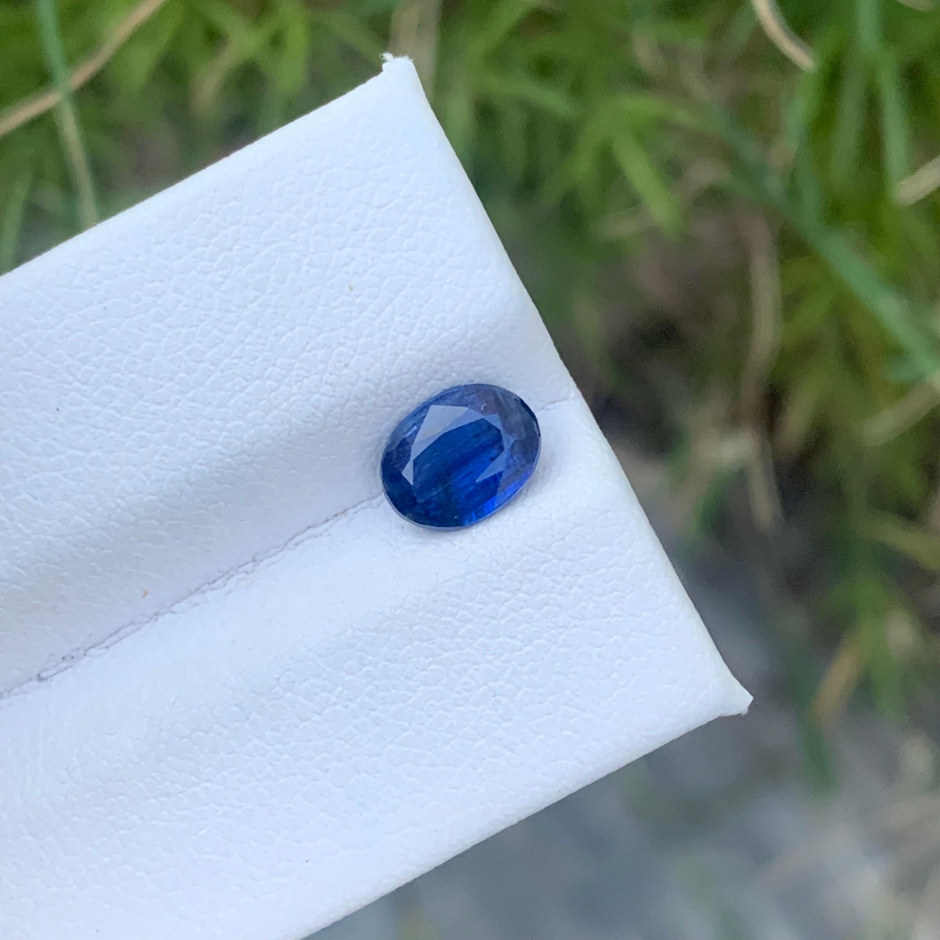 1.40 Carat Natural Loose Blue Kyanite Ring Gemstone In New Condition In Peshawar, PK