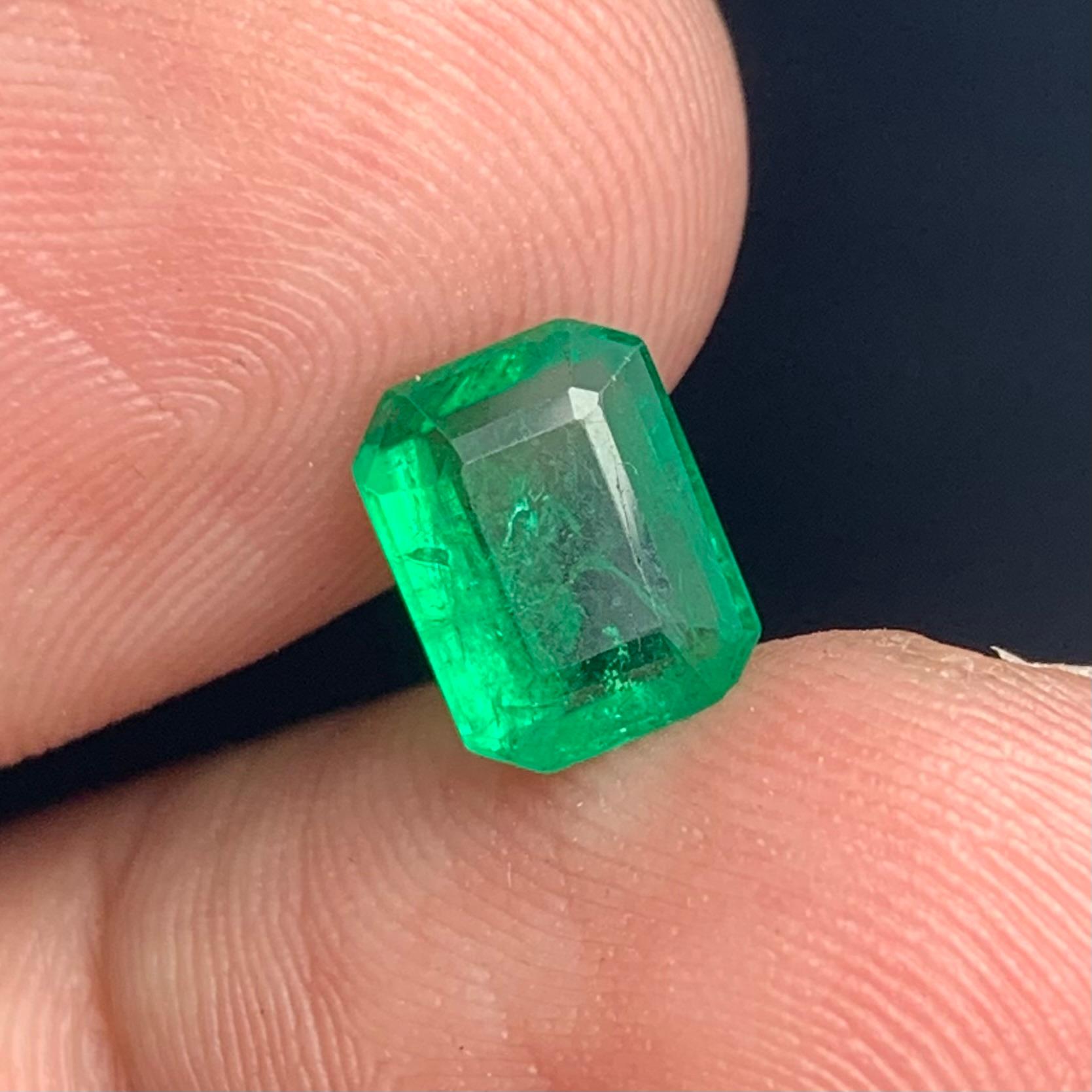 1.40 Karat natürlicher loser Smaragd Edelstein aus Sambia im Angebot 2