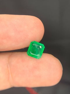 1.40 Carat Natural Loose Emerald Octagon Shape Gemstone From Swat, Pakistan