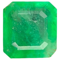 1.40 Carat Natural Loose Emerald Octagon Shape Gemstone From Swat, Pakistan