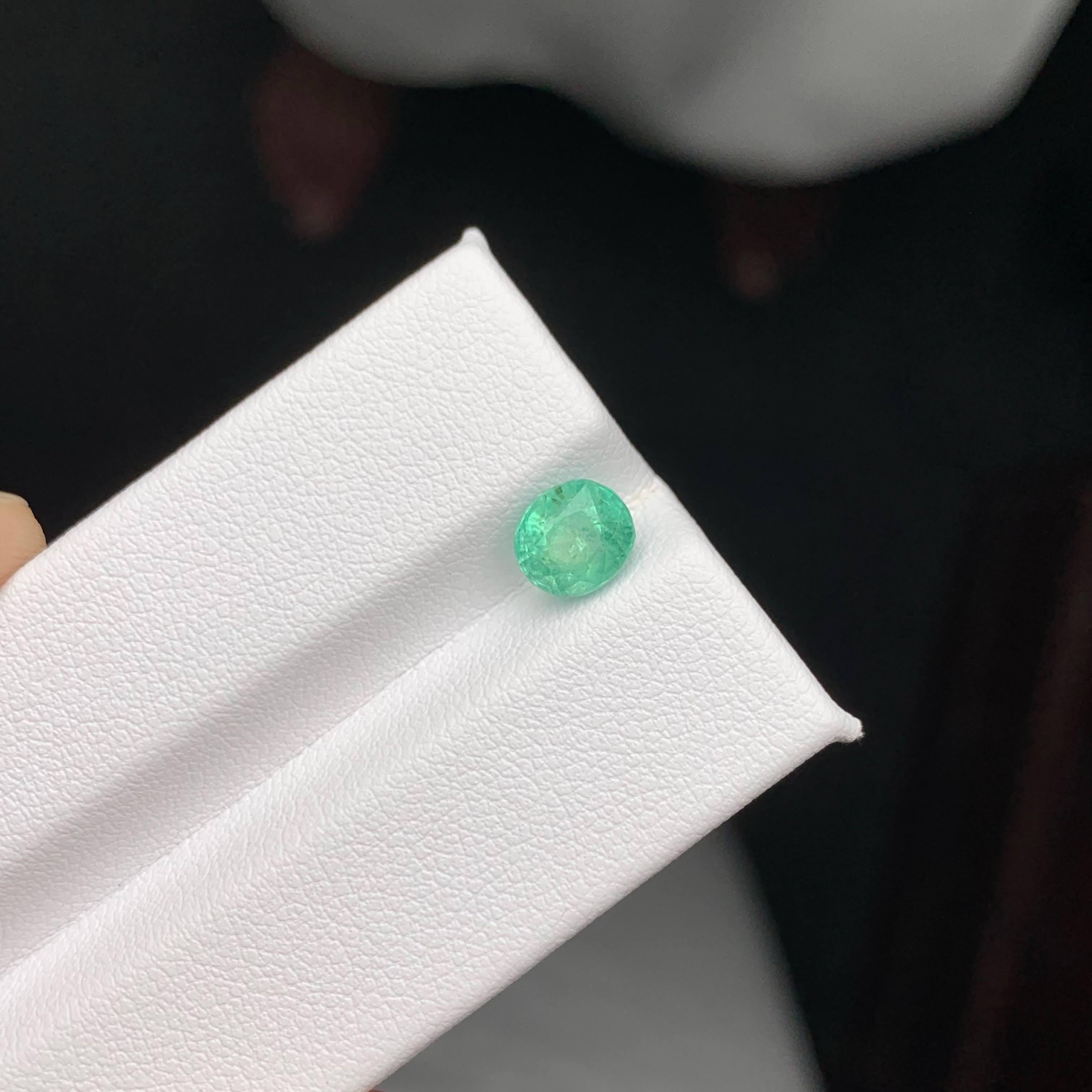 1.40 Carat Natural Loose Emerald Stone Oval Cut Gemstone From Afghanistan For Sale 6