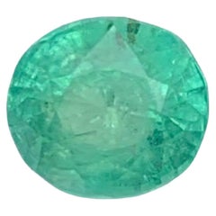 1.40 Carat Natural Loose Emerald Stone Oval Cut Gemstone From Afghanistan