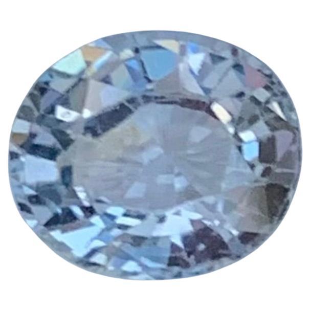 1.40 Carat Natural Loose Grey Spinel Oval Shape Gemstone For Sale