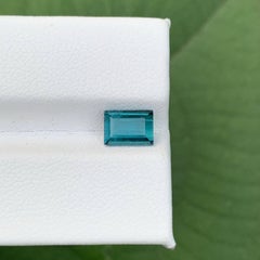 1.40 Carat Natural Loose Indicolite Tourmaline Baguette Cut Afghani Gemstone