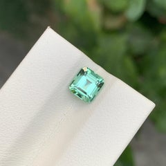 1.40 Carati di tormalina verde menta naturale sfusa a forma di cuscino