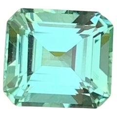 1.40 Carat Natural Loose Mint Green Tourmaline Cushion Shape Gem