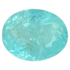 1.40 Carat Naturelle Paraiba Tourmaline Stone Oval Cut From Mozambique