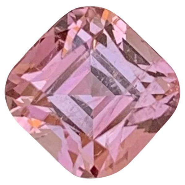 1.40 Carat Natural Loose Perfect Square Pink Tourmaline Gem For Ring  For Sale