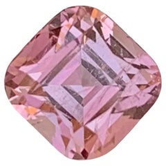 1.40 Carat Natural Loose Perfect Square Pink Tourmaline Gem For Ring 