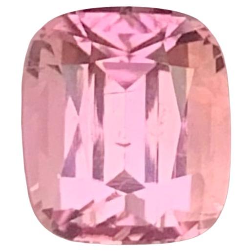 1.40 Carat Natural Loose Pink Tourmaline Cushion Shape Gemstone For Sale