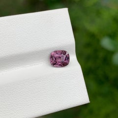1.40 Carat Natural Loose Purplish Pink Spinel Cushion Shape Gem From Burma Mine