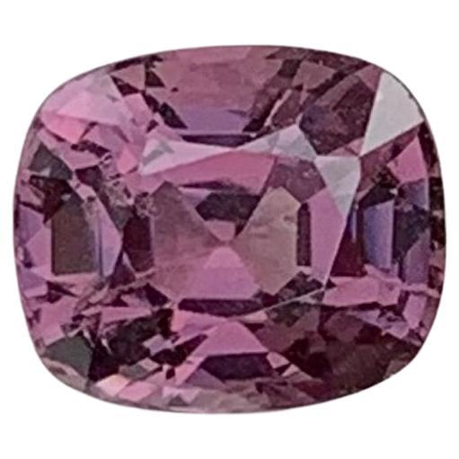 1.40 Carat Natural Loose Purplish Pink Spinel Cushion Shape Gem From Burma Mine