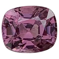 1.40 Carat Natural Loose Purplish Pink Spinel Cushion Shape Gem From Burma Mine